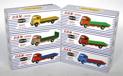 Lot 1903 - Six various boxed as issued Dan-Toys guy flat...