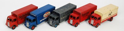 Lot 1908 - Five various loose and play worn Dinky Toy guy...