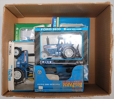 Lot 1208 - Five various boxed ERTL and Siku Ford diecast...