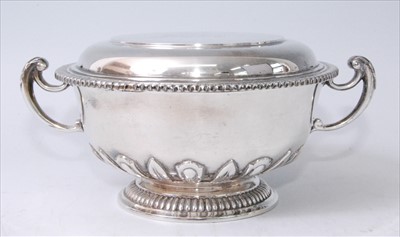 Lot 1167 - A Mappin & Webb silver footed sugar bowl and...