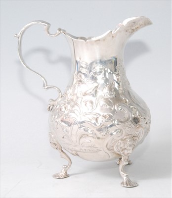Lot 1169 - An early Victorian silver cream jug, of helmet...