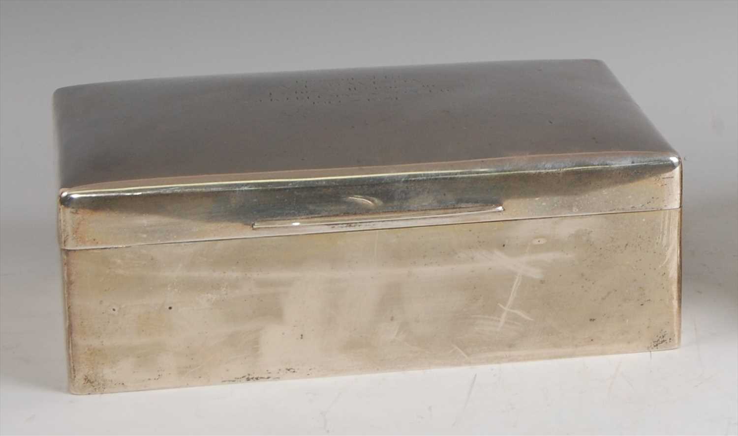 Lot 141 - A large early 20th century silver table top...
