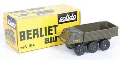 Lot 2673 - A Solido No. 214 Berliet Auroch Amphibian...