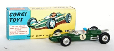 Lot 1624 - A Corgi Toys No. 155 Lotus Climax F1 Grand...