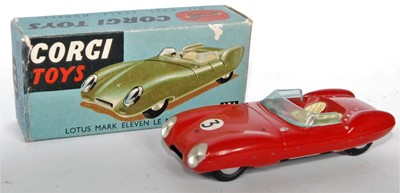 Lot 1628 - A Corgi Toys No. 151 Lotus Mk11 Le Mans race...