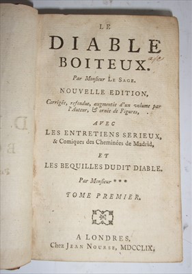Lot 1056 - LE SAGE, Alain-Rene, Le Diable Boiteux (The...
