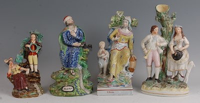 Lot 1102 - An early 19th century Walton pearlware figure...