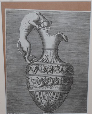 Lot 1381 - Enea Vico (1523-1567) - Ewer with handle...