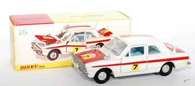 Lot 1922 - A Dinky Toys No. 205 Lotus Cortina Rally Car,...