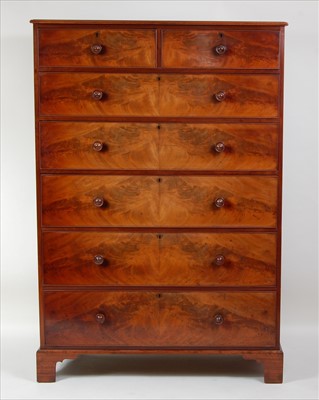 Lot 1469 - A mahogany chest of large proportions,...