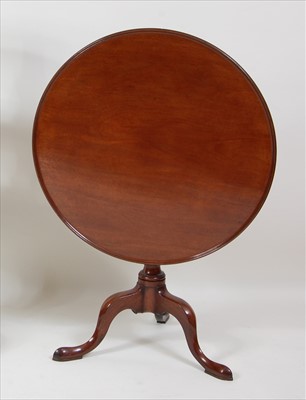 Lot 1509 - A George III mahogany pedestal tripod table,...