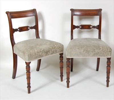 Lot 1466 - A pair of late Georgian mahogany barback...