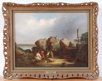 Lot 1361 - Thomas Smythe (1825-1906) - Crabbing in the...