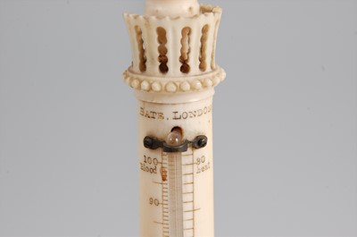Lot 1293 - Bate of London - a Victorian carved ivory...