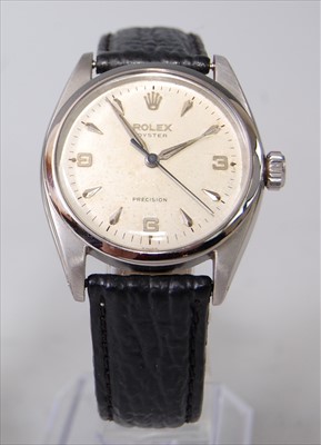 Lot 1251 - A gent's steel cased Rolex Oyster Precision...