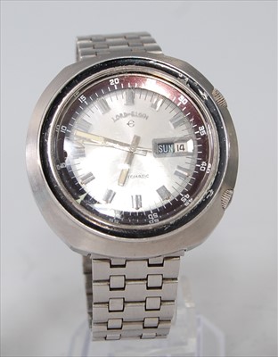 Lot 1255 - A gent's steel Lord Elgin automatic divers...