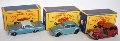 Lot 2308 - A Matchbox Regular Wheels boxed diecast group,...