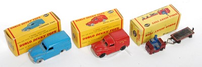 Lot 1939 - A Dublo Dinky Toys boxed diecast group, three...