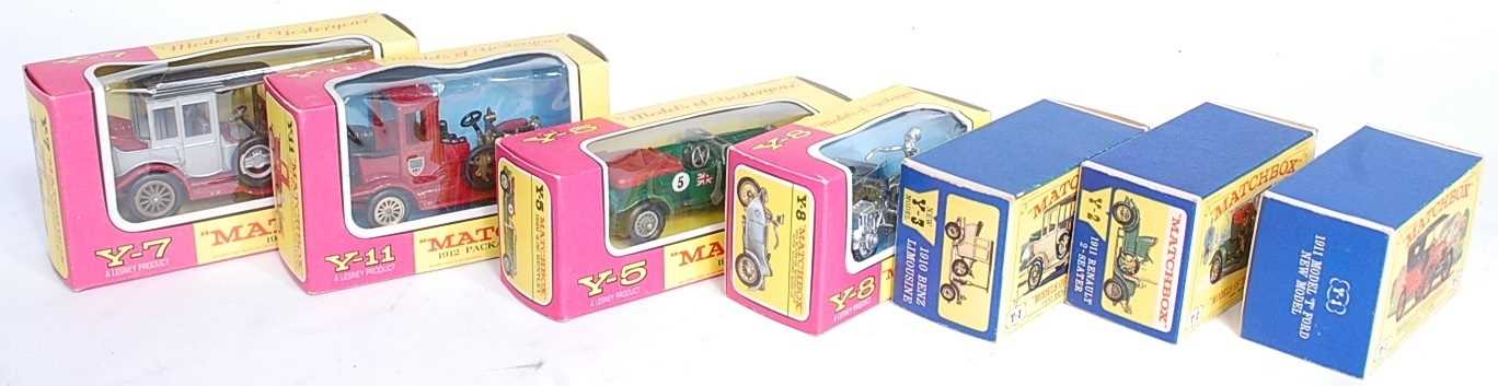 Lot 2322 - Seven various boxed Matchbox Models of...