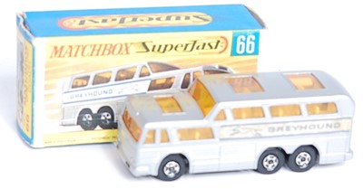 Lot 2328 - A Matchbox Superfast No. 66 Greyhound coach...