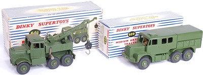 Lot 1942 - A Dinky Toys boxed Military diecast group to...