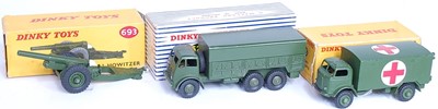 Lot 1943 - A Dinky Toys boxed Military diecast group,...