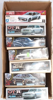 Lot 1589 - Seven various boxed Fujimi, Aoshima, plastic...