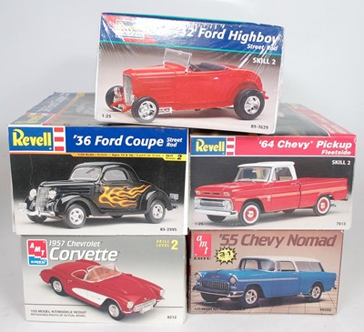 Lot 1597 - Five various boxed American Street Rod and...