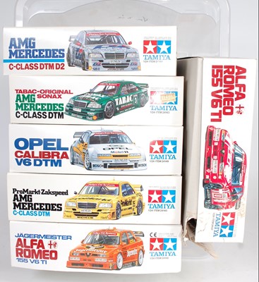 Lot 1600 - Six various boxed Tamiya 1/24 scale plastic Le...