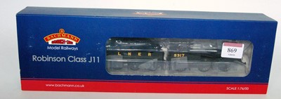 Lot 869 - Bachmann 31-318 LNER black class J11 0-6-0...