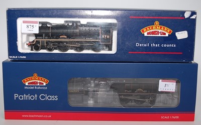 Lot 875 - Two Bachmann locos: 31-159 LMS lined black...