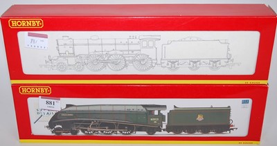 Lot 881 - Two Hornby locos and tenders: R2615 BR lined...