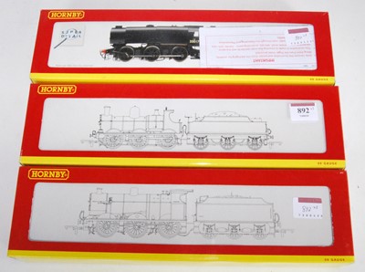 Lot 892 - Three Hornby 0-6-0 goods locos and tenders all...