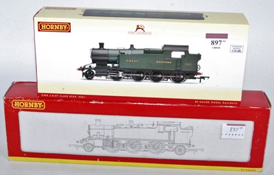 Lot 897 - Two Hornby tank locos: R3222 GWR green class...