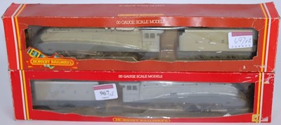 Lot 967 - 2 Hornby class A4 engines and tenders R099...