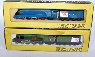 Lot 988 - Trix Trains LNER blue 'Mallard' (G-BG) and...