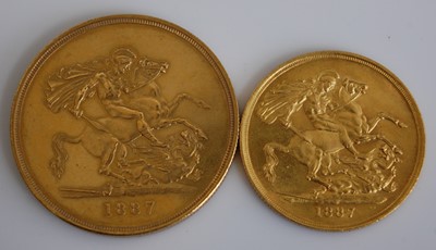 Lot 522 - Great Britain, 1887 eleven coin specimen coin set