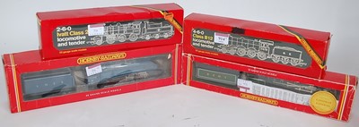 Lot 914 - Four Hornby steam locos, poor boxes: BR blue...