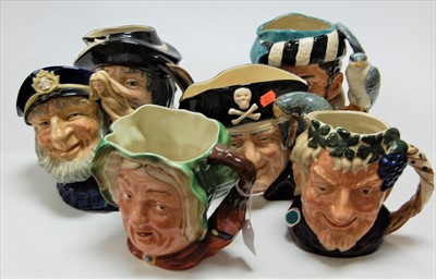 Lot 17 - A collection of five Royal Doulton character...
