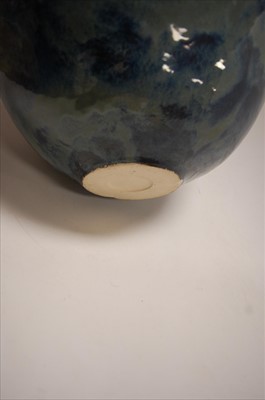 Lot 34 - A large studio pottery vase of globular form...