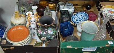 Lot 50 - Two boxes of miscellaneous items to include...