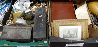 Lot 56 - Two boxes of miscellaneous items to include a...