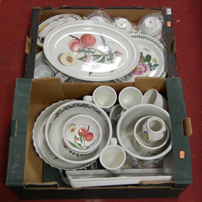 Lot 59 - Two boxes of miscellaneous china to include...