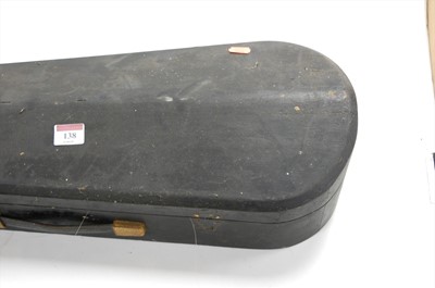 Lot 138 - An early 20th century violin carry case with...