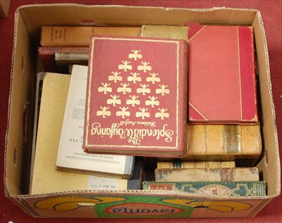 Lot 169 - A box of miscellaneous books, to include 19th...