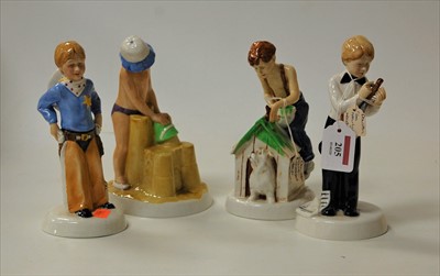 Lot 205 - A collection of four Royal Doulton figures to...