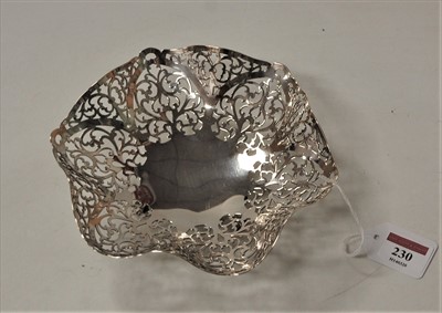 Lot 230 - A George III silver bonbon dish, of pierced...