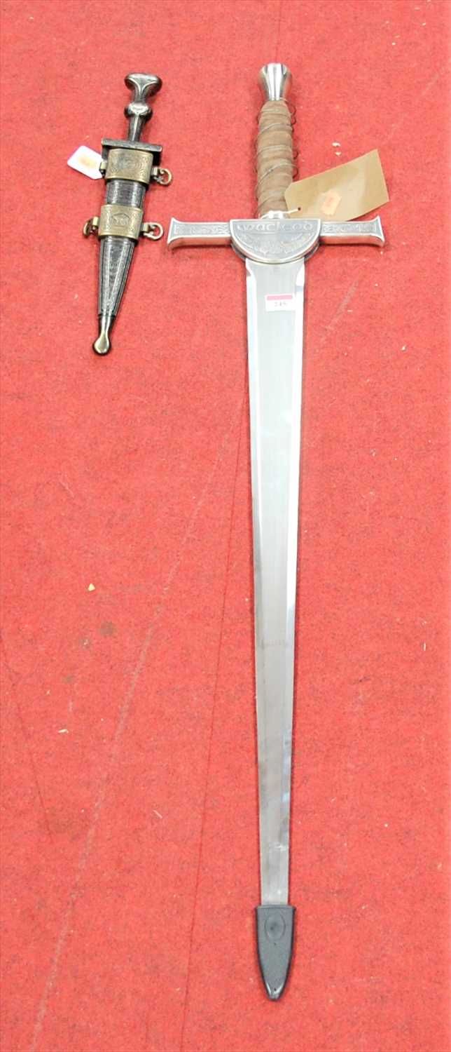 Lot 245 - A Marto Highlander Macleod sword; together...
