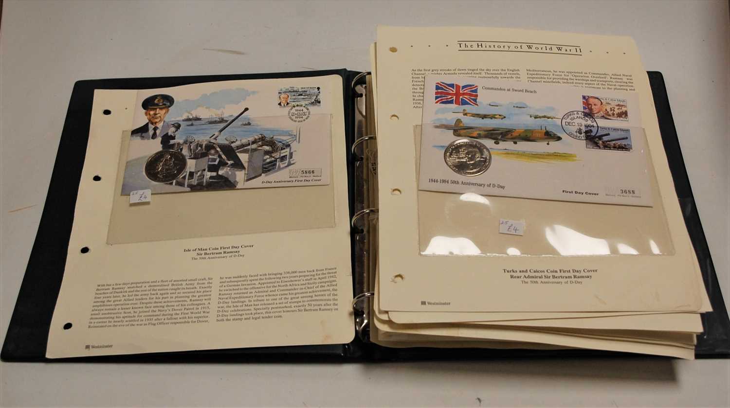 Lot 311 - A British Isles coin cover collection album,...