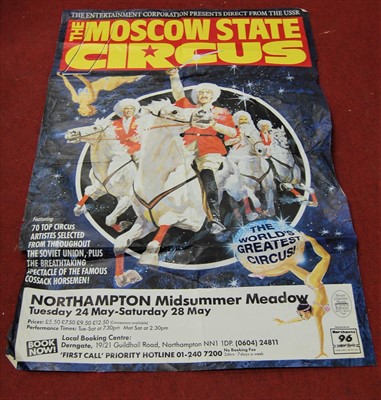 Lot 52 - Two large Moscow State Circus posters (2)